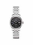 Tissot Le Locle serijos automatinis mechaninis laikrodis, atsparus vandeniui iki 30 m, moteri&scaron;kas, &Scaron;veicari&scaron;kas, 29 mm juodas ciferblatas, nerūdijančio plieno T006.207.11.126.00 juoda