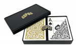 Copag Jumbo Index 1546 žaidimo kortos Auksinės Pokerio Dydžio (Juoda ir Rinkinys) juoda