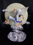Luffy Anime One Piece Figūrėlė Luffy Gear 5 Veiksmo Figūrėlės Anime One Piece Statula Monkey D. Luffy PVC modelis žaislas Dovana vaikinui balta