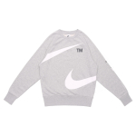 Nike Swoosh Didelio Logotipo Spaudinio Megztas Puloveris Palaidinė Vyri&scaron;ki Vir&scaron;utiniai Drabužiai Pilka DD6097-063 S