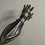 3D Spausdinamas Daugiafunkcis Mechaninis Rankos &Scaron;arvas Plastikinės Ilgos Pir&scaron;tinės Viduramži&scaron;kos Vintažinės Techwear Rankos &Scaron;arvai Cosplay Kostiumas right hand