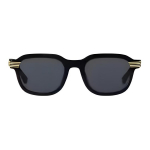 Louis Vuitton logotipo dizainas Kvadratiniai acetato ir metalo kvadratiniai akiniai nuo saulės Vyri&scaron;ki akiniai nuo saulės Juodi Z2889U F,Black