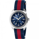 Gucci YA142304 GG2570 Mėlynas drobės 41 mm vyri&scaron;kas laikrodis 41mm