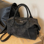 Retro dizaino PU odinės peties rankinės moterims Korėjieti&scaron;ka mada Didelės talpos rankinė po pažastimi Moteri&scaron;ka rankinė per petį Rankinė-tote 36cmx20cmx15cm