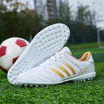 Unisex TF Dirbtinės dangos futbolo bateliai Lengvi Kvėpuojantys Neslystantys Smaigai Futbolo batai Vyrams Moterims Lauko Sportas Treniruotės Rungtynės 39 black