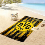 Individualizuoto vardo BVB spaudinio paplūdimio rank&scaron;luostis, didelis mink&scaron;tas greitai džiūstantis rank&scaron;luostis paplūdimiui, stovyklavimui, plaukimui -HE194 80cmx160cm(31x63inch)
