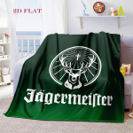 J&auml;germeister: Drąsus emblemos plytų sienos pledas sofos pledas pledas paklodė Kalėdinės dovanos Lauko pliu&scaron;inis pledas 150cm x 200cm