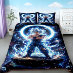 Antklodės užvalkalas Dragon Ball Lovos komplektas Anime Goku Antklodė Lovos patalynė Viengulis Twin Pilnas Karalienės Dydis Vaikams Suaugusiems Berniukams Dovana Patogus 140*200cm/55x79in Single/Twin 3pcs