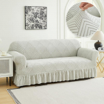 Naujas žakardo sofos užvalkalas gyvenamojo kambario sofos užvalkalas 1/2/3/4 vietos elastingas sofos užvalkalas L formos kampiniai sofos užvalkalai namams 1 Seat 90-140 CM gray