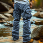 Vyri&scaron;kos karinės krovininės kelnės, skirtos darbui lauke, taktinės kelnės su keliomis ki&scaron;enėmis, žalios, mėlynos, rudos ir juodos spalvos. XXXL gray