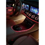 Automobilio centrinės konsolės kristalinės aplinkos ap&scaron;vietimo rėmelis Mercedes E klasės W213 2016- CLS W257 C257 interjero apdailos aksesuarui For E W213 brown