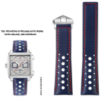 Juoda Mėlyna Odinė Laikrodžio Apyrankė TAG HEUER Dirželiui MONACO CARRERA Laikrodžio Dirželis Sulankstomas Sagtis 22MM Tiesus Jungimas 22mm gray