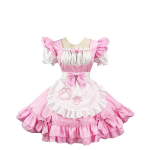 S-5XL Juodas Rožinis Mielas Lolita Seksualus Katės Padavėjos Aprangos Prijuostė Suknelė Skambutis Chokeri Anime Cosplay Kostiumas Moterims Kavos Padavėjos Uniforma XXXL pink