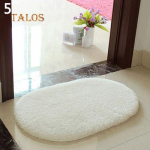 Neslystantis Mink&scaron;tas Pūkuotas Gerai sugeriantis Plotinis Kilimas Namams Vonios Kambariui Grindims Du&scaron;o Durų Kilimėlis Dekoracija arbūzo raudonos spalvos