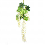 Vestuvių dekoravimo girlianda Dirbtinė gėlė Wisteria Vines Simulation Rattan Party Home Decor 1vnt balta