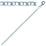 Les Tr&eacute;sors De Lily [C4449] - Cha&icirc;ne Cheville Argent 'Marine' argent&eacute; - 25 cm 3 mm