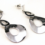 Les Tr&eacute;sors De Lily [F6181] - Boucles Argent 'Chor&eacute;graphie'
