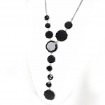 Les Tr&eacute;sors De Lily [G8712] - Collier Cr&eacute;ateur 'Sissi' noir