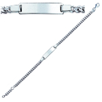 Les Tr&eacute;sors De Lily [I9046] - Gourmette Argent 'Bambino' argent&eacute; - 16 cm 5 mm