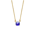 Les Tr&eacute;sors De Lily [K3735] - Collier Plaqu&eacute; Or 'Unique' am&eacute;thyste dor&eacute; - 6 mm violetinė