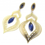 Les Tr&eacute;sors De Lily [M8085] - Boucles 'Carmen' bleu dor&eacute;