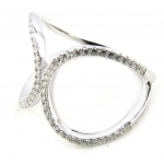 Bague Argent 'Sissi' blanc