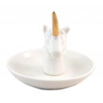 Les Tr&eacute;sors De Lily [P9516] - Porte-bagues 'Licorne' dor&eacute; ivoire - 10x8 cm smėlis