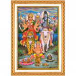 &bdquo;Pasidaryk pats&ldquo;, siuvinėjimas deimantais, Shiva Parvati Ganesha, 5D, deimantų tapyba, dygsnis kryželiu, 3D, dekoravimas, dovanos 20X30CM
