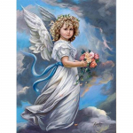 5D Diamond Painting Religions serija Angel Baby Christ Visi&scaron;kai apvalus deimantinis siuvinėjimas