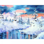 Deimantų pie&scaron;imas ledynuose Aurora kryžminiu dygsniu Viso gręžimo rankdarbiai 3D deimantų siuvinėjimas kra&scaron;tovaizdis mozaika rankų darbo dovanų sienos menas Full Round (20X30CM)