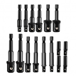 Smūginio prailginimo ir lizdo adapteris H-ex kotas gręžimo ilgintuvo antgalio lizdų rinkinys, ne&scaron;iojamas 7PCS