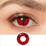 Sharingan Eye Cosplay kontaktiniai lę&scaron;iai akims Raudoni Helovino kontaktiniai lę&scaron;iai Spalvoti kontaktiniai lę&scaron;iai anime priedams