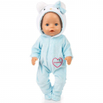 1vnt. Mielos 43 cm lėlės Nauji lėlės drabužiai priedai Reborn Doll pliu&scaron;inis kombinezonas mėlyna
