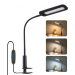 AC 110-240V 14W 144LEDs Clamp Clip Stalinis ap&scaron;vietimas Stalinė lempa 3 spalvų temperatūros keitimas 10 lygių UK Plug