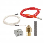 3D spausdintuvo kar&scaron;to galo 0,4 mm MK8 žalvario ekstruderio antgalis 30 mm A8 gerklės vamzdžių &scaron;ildytuvo blokas NTC 3950 termistorius, 12 V 40 W &scaron;ildytuvas
