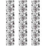 Les Tr&eacute;sors De Lily [A2886] - Rouleau Sticker G&eacute;ant 'D&eacute;co Florale' noir blanc - 250x45 cm juoda