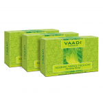 Vaadi Herbals Organic Neem Tulsi kūno muilas, 75g (PAKUOTĖ i&scaron; 3)