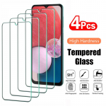 4 vnt. 4 vnt grūdintas stiklas Samsung Galaxy A53 iPhone 11 12 13 14 XiaoMi Mi RedMi Note POCO Huawei Honor Realme OPPO VIVO ekrano apsauginė plėvelė Nokia G300 balta