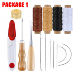Profesionalus odinių amatų įrankių siuvimo taisymo rinkinys Siuvimas rankomis Siuvimas Punch Drožybos balno rinkinys Odinių rankdarbių adatų rinkinys Package 1