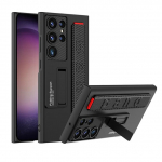 Rie&scaron;o dirželio smūgiams atsparus kietas dėklas, skirtas Samsung Galaxy S23 Ultra S23 Plus 5G dėklas su laikiklio stovo dangteliu, skirtas S23Ultra S23Plus apyrankės dėklams for Samsung S23