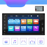 7 colių HD Autoradio Touch Screen Automobilinis MP5 grotuvas Universalus Toyota Corolla Audio Player Bluetooth Android/Iphone Mirror Link FM radijas AUX/TF/USB