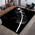&Scaron;iuolaikiniai prabangūs spalvoti plunksnų kiliminiai kilimėliai svetainės neslystantys kilimėliai kavos staliuko prie&scaron;kambario grindų kilimėlio dekoravimui 120cm x 160cm