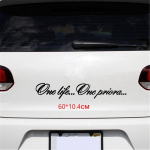 Tri Mishki HZX839# 60*10.4cm Vienas gyvenimas Viena Priora Automobilio lipdukas Vinilo lipdukai Motociklų aksesuarų lipdukai