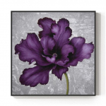 &Scaron;iuolaikinis sienų menas &bdquo;Cuadros&ldquo; dekoro abstrakčiai didelės purpurinės gėlės drobės tapyba svetainės dekoravimui Miegamojo dekoratyviniai plakatai 21cm&times;30cm No Frame