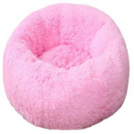 Prabangus pūkuotas itin didelis &scaron;unų lova Skalbiama apvali naminių gyvūnėlių sofa kačių lova Kilimėlis &scaron;unų pagalvė pagalvėlė augintinių lova 80CM