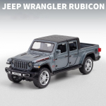 1/32 mastelio Jeep Wrangler Gladiator pikapas, lydinio automobilio modelis, metalinės žaislinės visureigės transporto priemonės su garsu ir &scaron;viesa, kolekcijos dovana vaikams 1/32-17x6x5.5cm