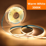 24V COB LED juostinė lemputė 320LED/M didelio tankio lanksti LED juosta linijinė RA90 pritemdoma naudojant RF nuotolinio valdymo pultą 10M
