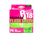 Seaguar PE Line R18 Seabass 200m Dydis 1,2 22lb Flash Green (8214) žalia