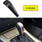 Automobilio salono ABS pavarų perjungimo dangtelio lipdukas skirtas BMW 1 3 5 serijos X5 Z4 E90 E92 E93 E60 E48 E81 E82 E84 E87 E85 E53 A model black
