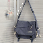 Nailono rankinės per petį Didelės talpos Crossbody krep&scaron;iai paauglėms merginoms Vyrai Harajuku Messenger Bag Studentų mokykliniai krep&scaron;iai Sac mėlyna